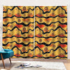 Australian Aboriginal Pattern Print Pencil Pleat Curtains