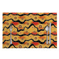 Australian Aboriginal Pattern Print Placemat