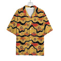 Australian Aboriginal Pattern Print Rayon Hawaiian Shirt