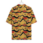 Australian Aboriginal Pattern Print Rayon Hawaiian Shirt
