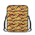 Australian Aboriginal Pattern Print Rectangular Crossbody Bag