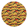 Australian Aboriginal Pattern Print Round Blanket