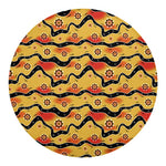 Australian Aboriginal Pattern Print Round Blanket
