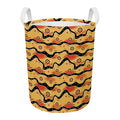 Australian Aboriginal Pattern Print Round Laundry Basket