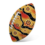 Australian Aboriginal Pattern Print Rugby Ball