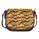 Australian Aboriginal Pattern Print Saddle Bag