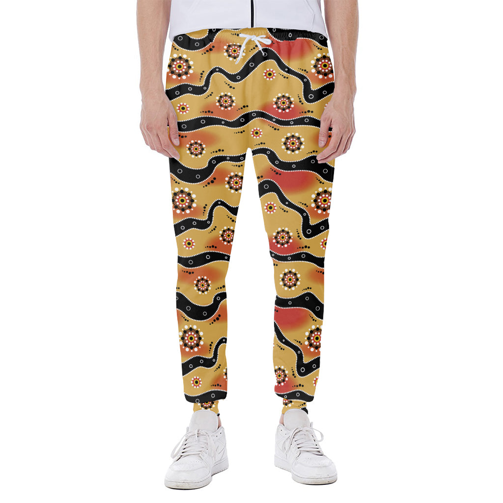 Australian Aboriginal Pattern Print Scuba Joggers