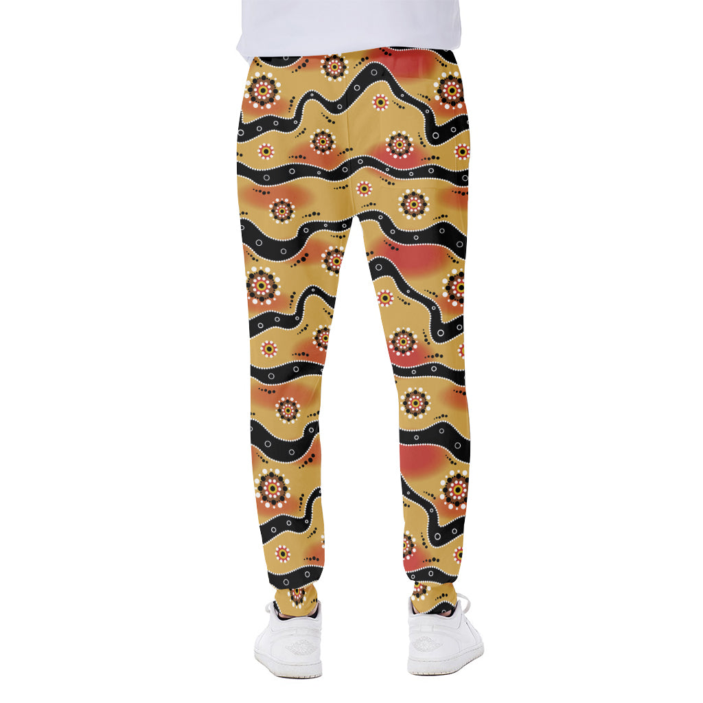 Australian Aboriginal Pattern Print Scuba Joggers