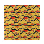 Australian Aboriginal Pattern Print Silk Bandana