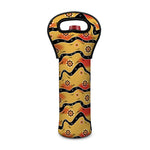 Australian Aboriginal Pattern Print Single Neoprene Wine Tote