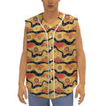 Australian Aboriginal Pattern Print Sleeveless Baseball Jersey