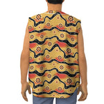 Australian Aboriginal Pattern Print Sleeveless Baseball Jersey