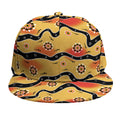 Australian Aboriginal Pattern Print Snapback Cap