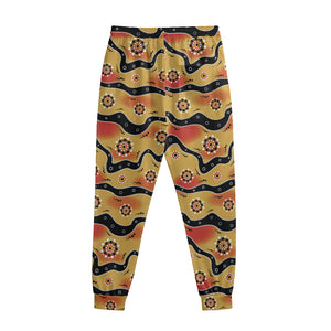 Australian Aboriginal Pattern Print Sweatpants