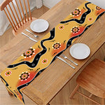 Australian Aboriginal Pattern Print Table Runner