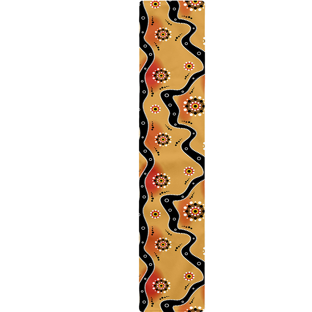 Australian Aboriginal Pattern Print Table Runner