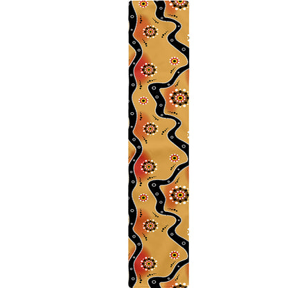 Australian Aboriginal Pattern Print Table Runner