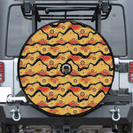 Australian Aboriginal Pattern Print Tire Cover With Camera Hole