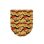 Australian Aboriginal Pattern Print Toilet Lid Cover