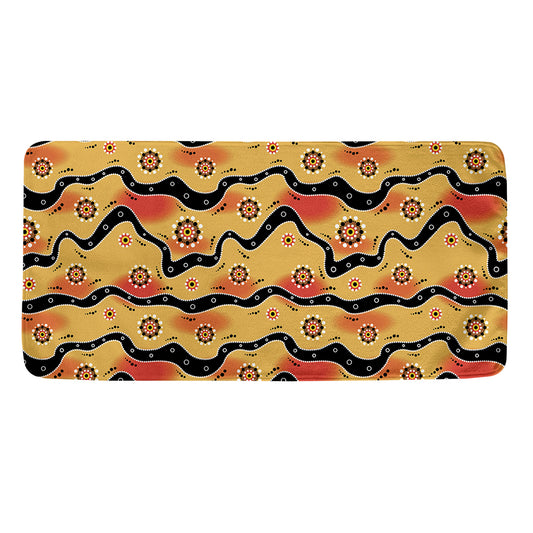 Australian Aboriginal Pattern Print Towel