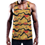 Australian Aboriginal Pattern Print Training Tank Top