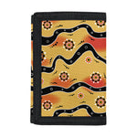 Australian Aboriginal Pattern Print Trifold Wallet