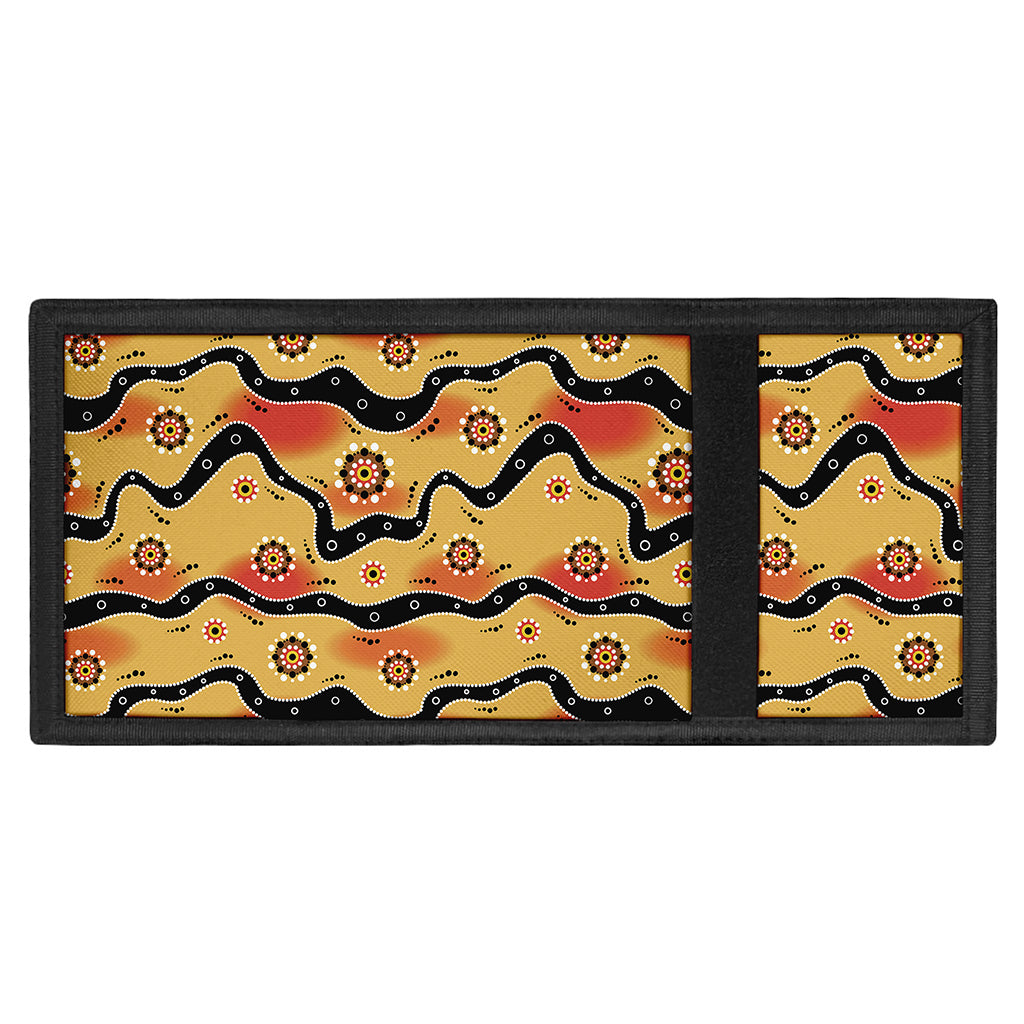 Australian Aboriginal Pattern Print Trifold Wallet