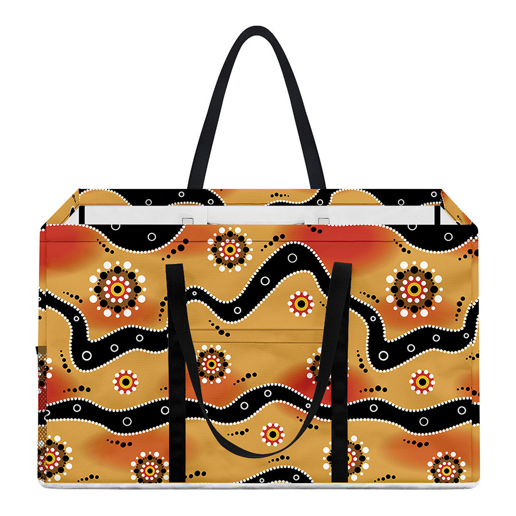 Australian Aboriginal Pattern Print Utility Tote Bag