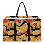 Australian Aboriginal Pattern Print Utility Tote Bag