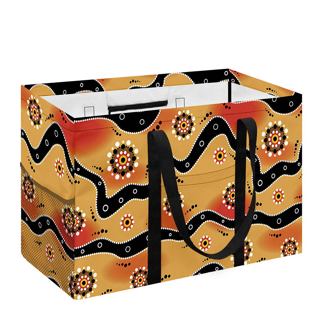 Australian Aboriginal Pattern Print Utility Tote Bag