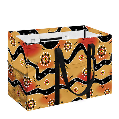Australian Aboriginal Pattern Print Utility Tote Bag