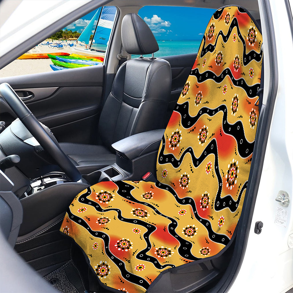 Australian Aboriginal Pattern Print Waterproof Car Seat Cover