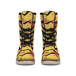 Australian Aboriginal Pattern Print Winter Boots