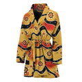 Australian Aboriginal Pattern Print Women's Bathrobe