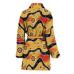 Australian Aboriginal Pattern Print Women's Bathrobe