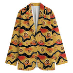 Australian Aboriginal Pattern Print Women's Blazer