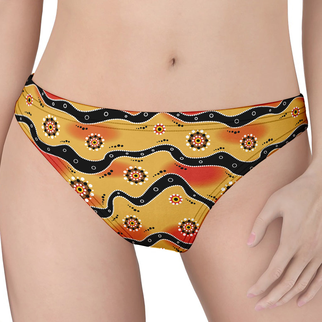 Australian Aboriginal Pattern Print Women's Thong