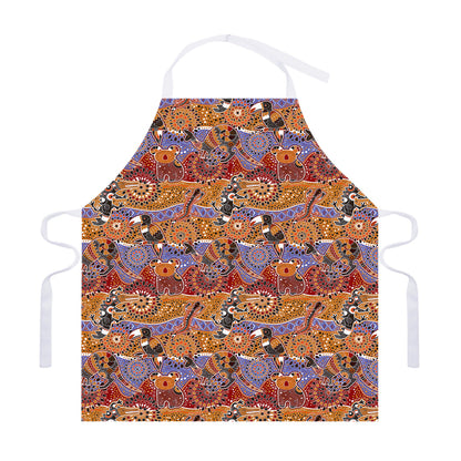 Australian Animals Pattern Print Adjustable Apron