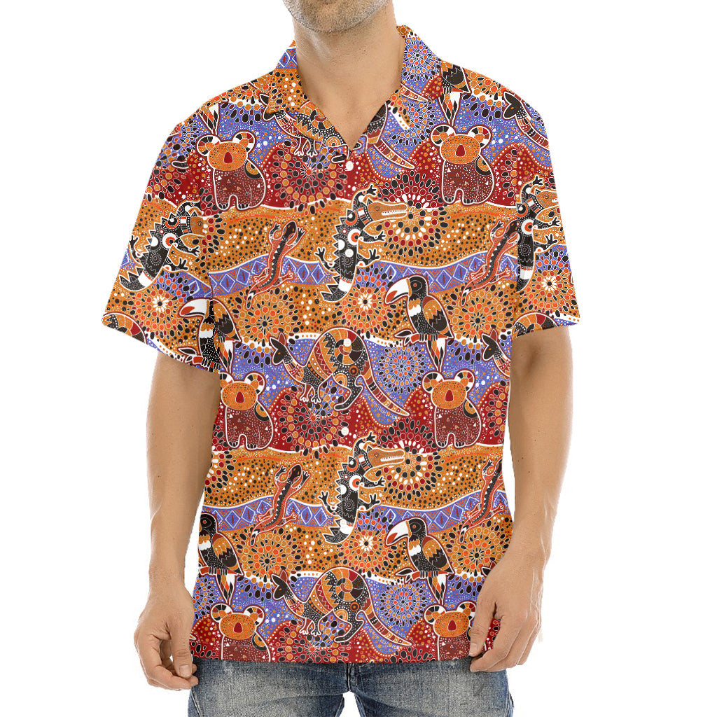 Australian Animals Pattern Print Aloha Shirt