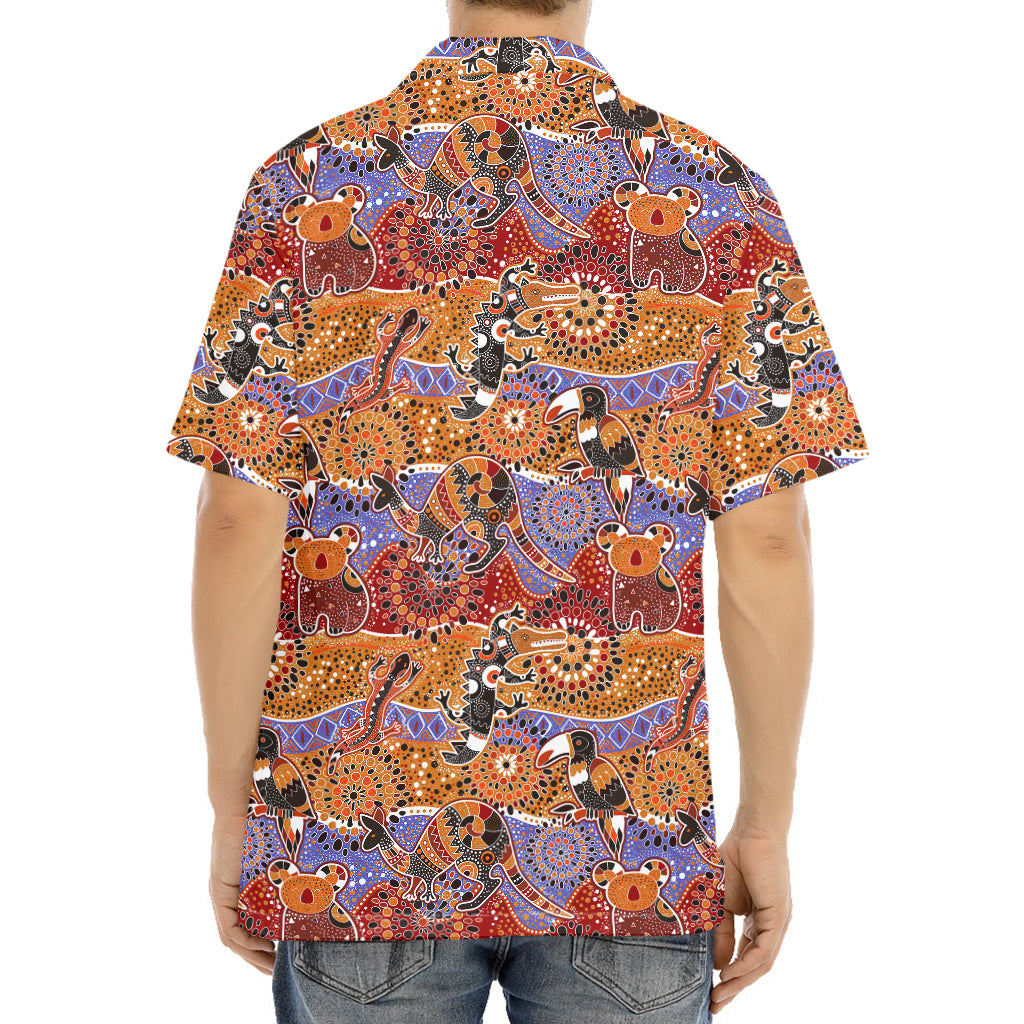 Australian Animals Pattern Print Aloha Shirt