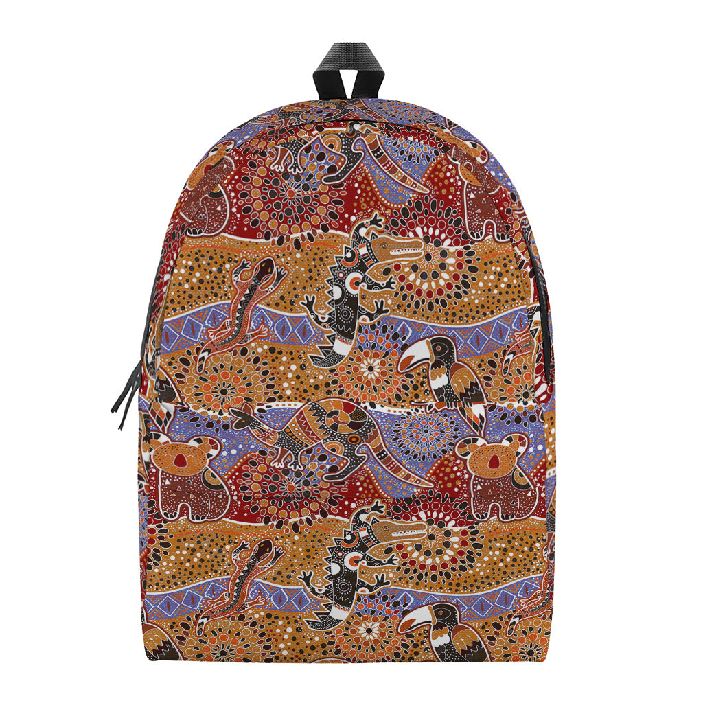 Australian Animals Pattern Print Backpack