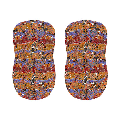 Australian Animals Pattern Print Bar Stool Covers