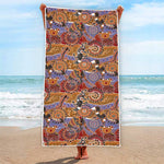 Australian Animals Pattern Print Beach Towel