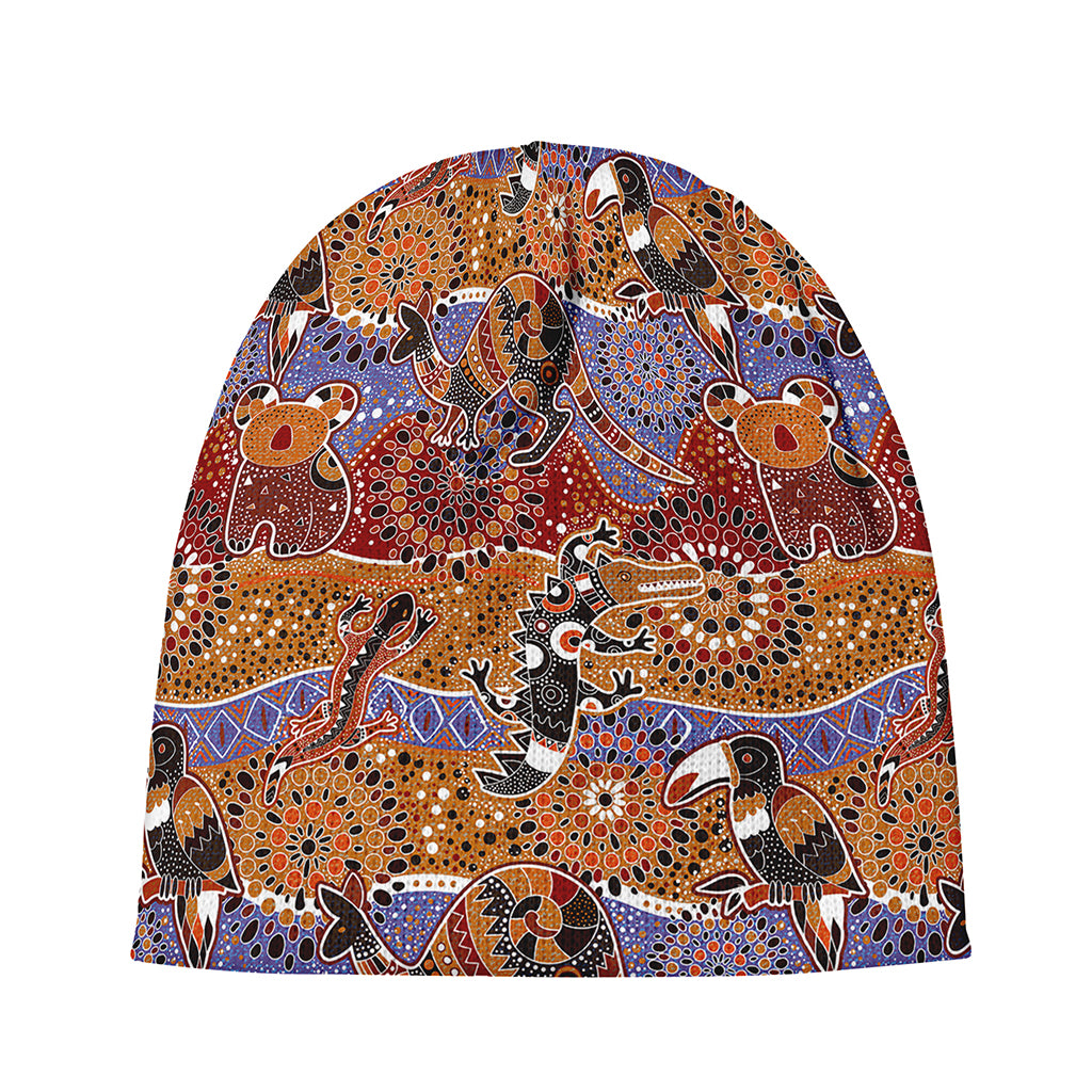 Australian Animals Pattern Print Beanie