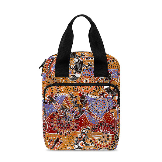 Australian Animals Pattern Print Bible Tote Bag
