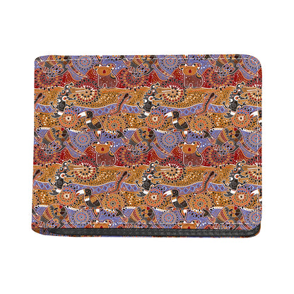 Australian Animals Pattern Print Bifold Wallet