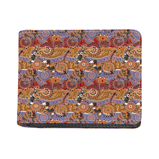 Australian Animals Pattern Print Bifold Wallet