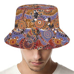 Australian Animals Pattern Print Bucket Hat