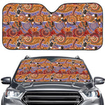 Australian Animals Pattern Print Car Windshield Sun Shade