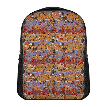 Australian Animals Pattern Print Casual Backpack
